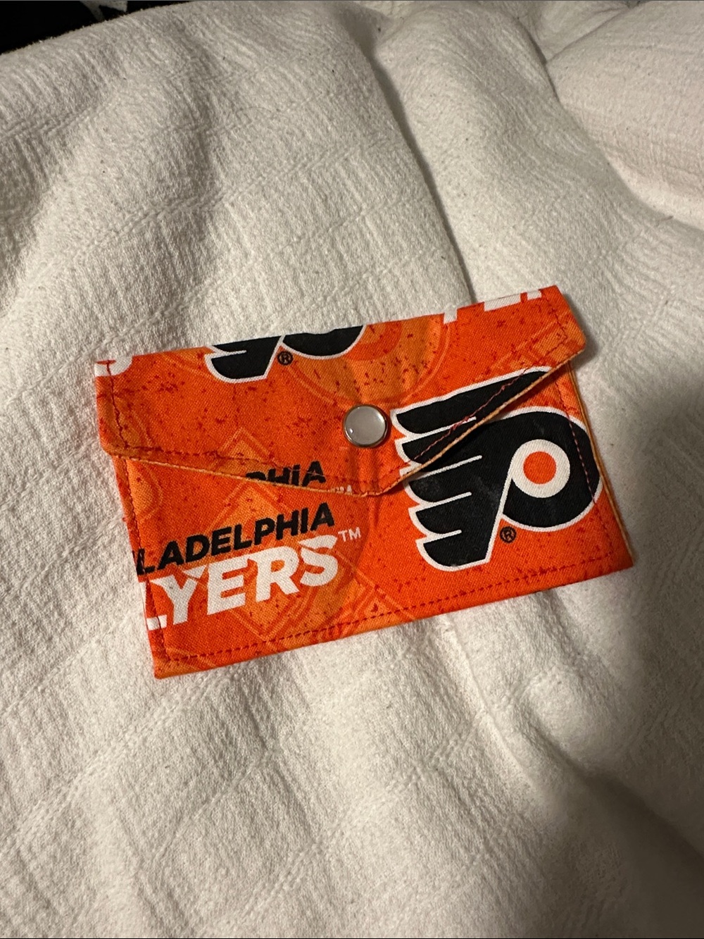 Philadelphia Flyers Orange Fabric Card Wallet